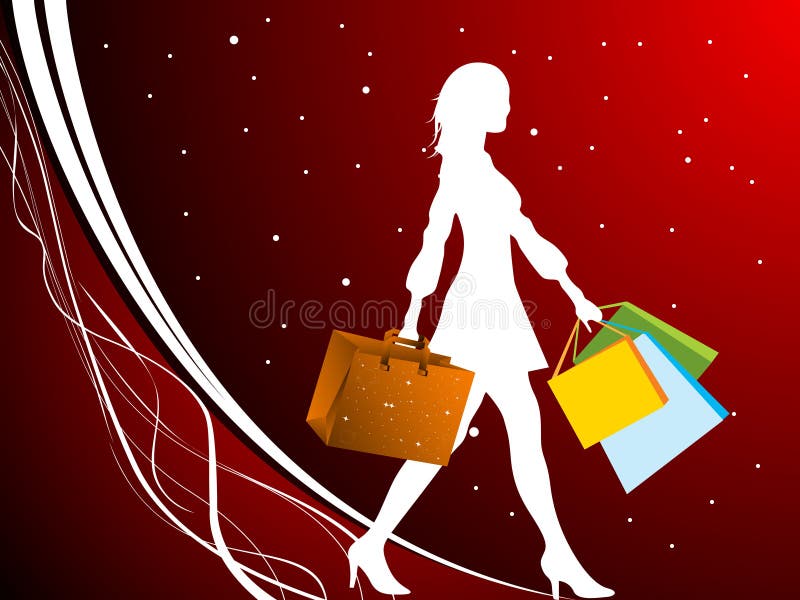 Lady doing shopping