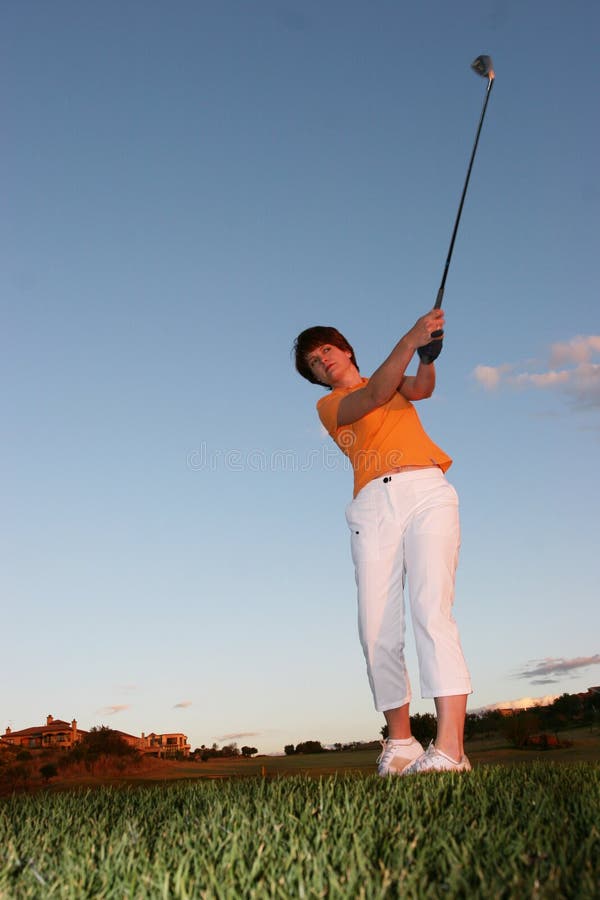 Lady Golfer royalty free stock photo Lady Golfer royalty free stock photo