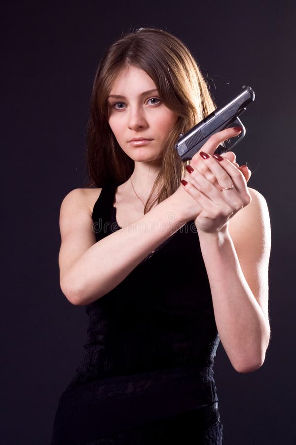 Lady and gun