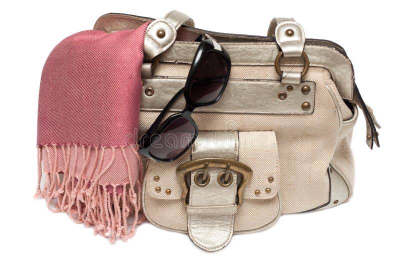 Lady hand-bag in rose charge