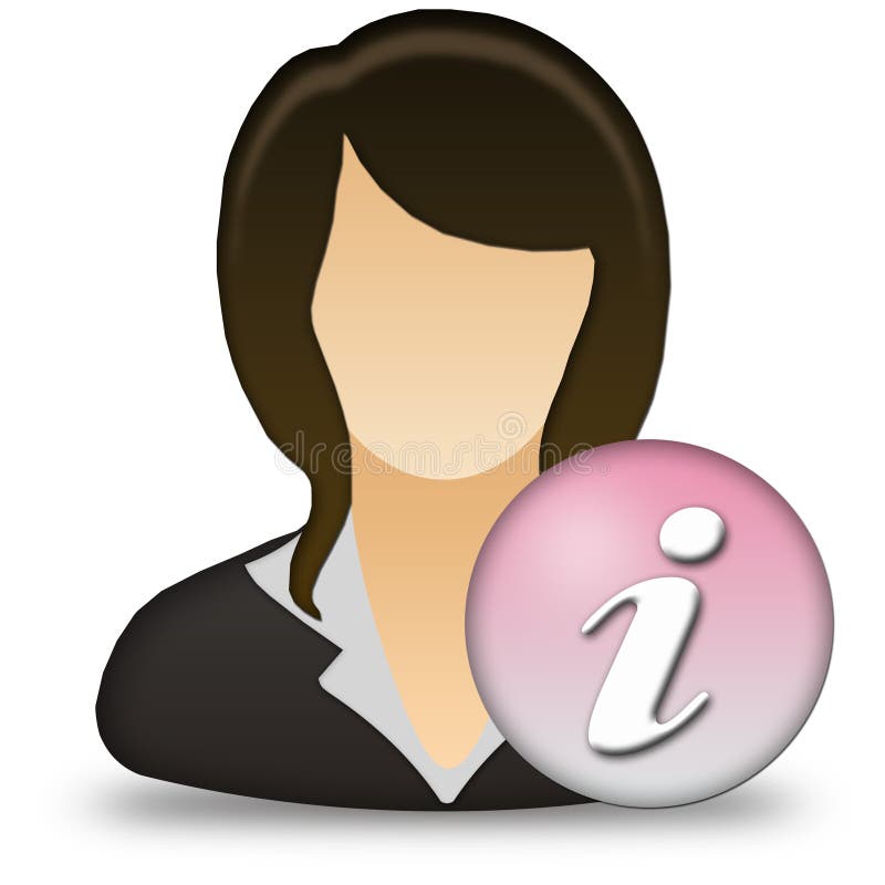 Lady with an idea stock illustration. Illustration of female 38262674