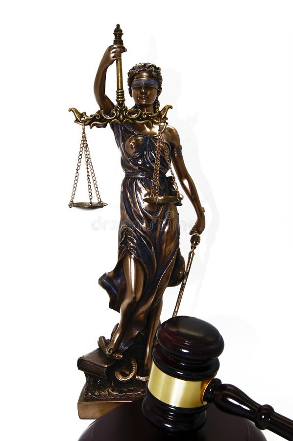 Lady Justizia with statute