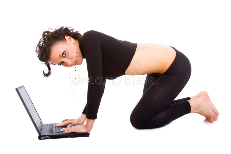 Lady with a laptop