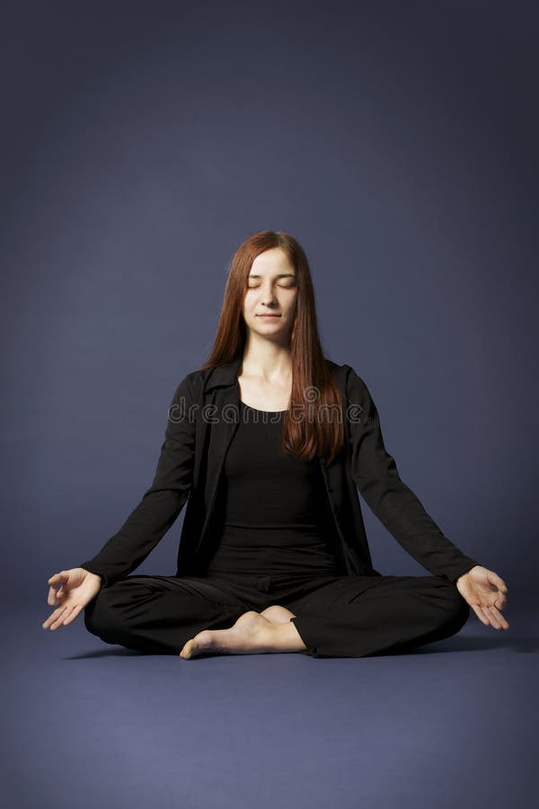 Woman in Lotus Posture (Padmasana) Stock Image Image of exercise