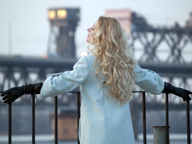 Lady on promenade