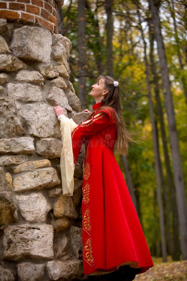 Lady in red