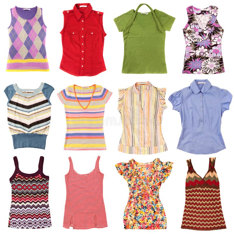 Lady s clothing stock image. Image of shirt, female, individuality 13709689