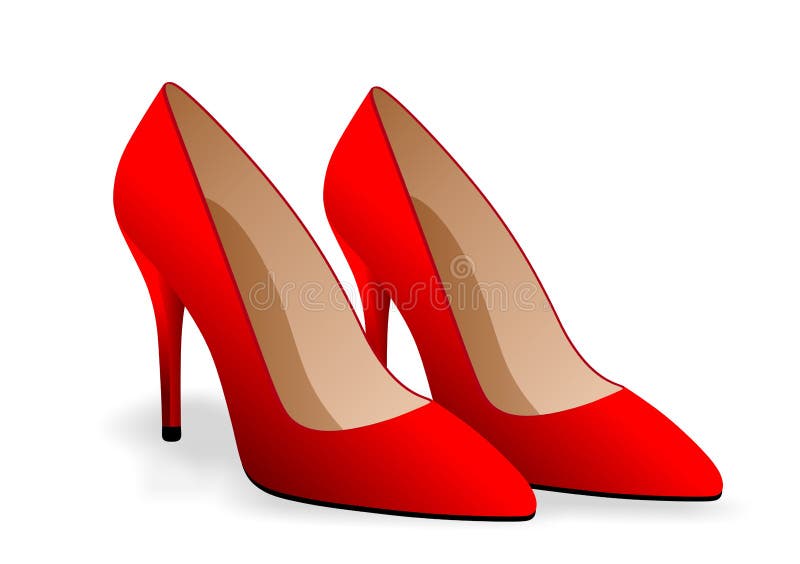 red shoes vector