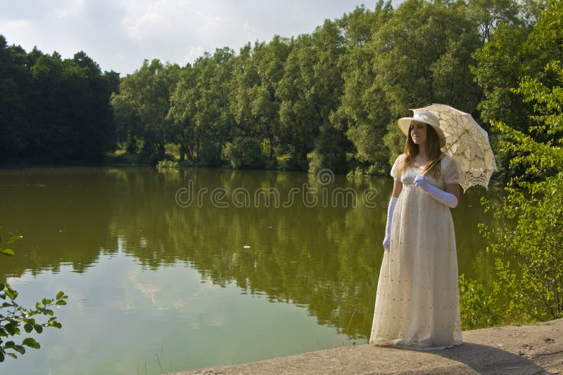 Lady in white