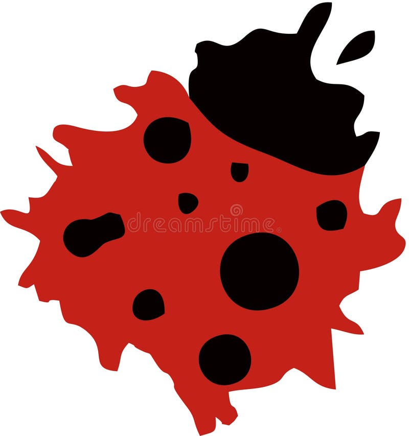 Ladybug Logo Symbol Icon Sign With Seven Black Spots Stock Illustration -  Download Image Now - iStock