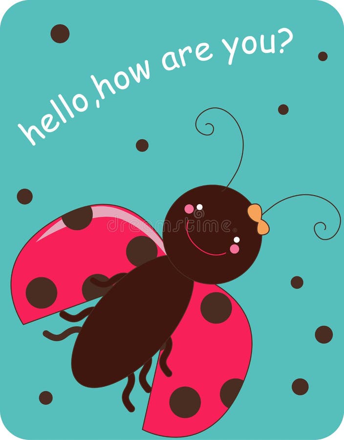 Ladybug sveglio royalty illustrazione gratis Ladybug sveglio royalty illustrazione gratis