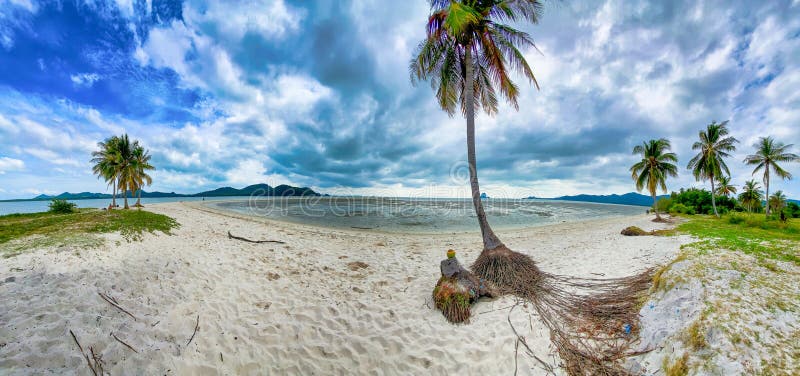 Laem Had Beach in Phuket area, Thailand. Panoramic view