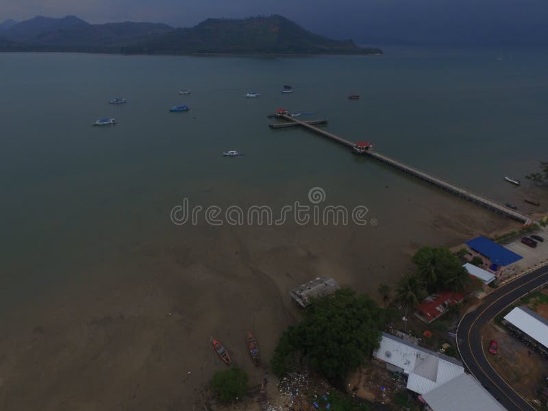 Laem Sai Village, nahe bei dem Meer stockbilder Laem Sai Village, nahe bei dem Meer stockbilder