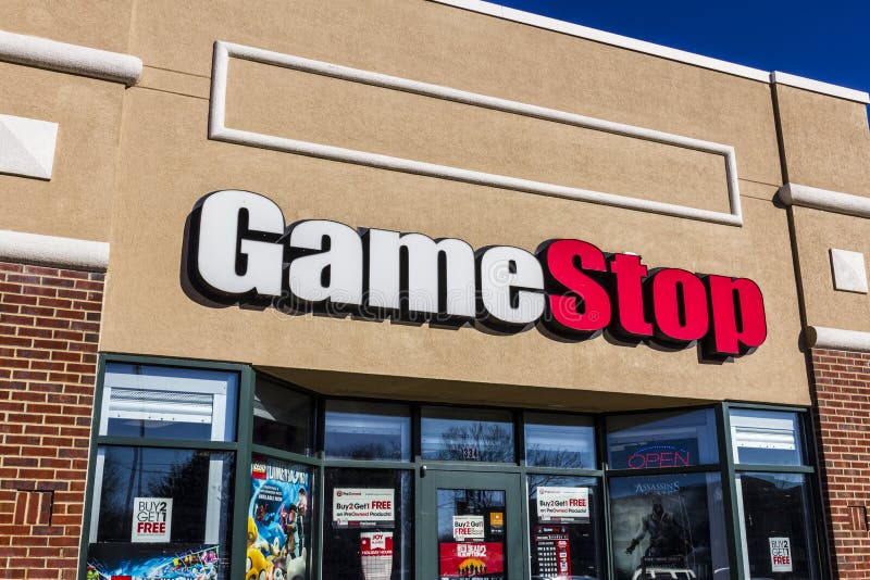 Loja De Jogos De Gamestop Em Bologna. Itália Imagem de Stock