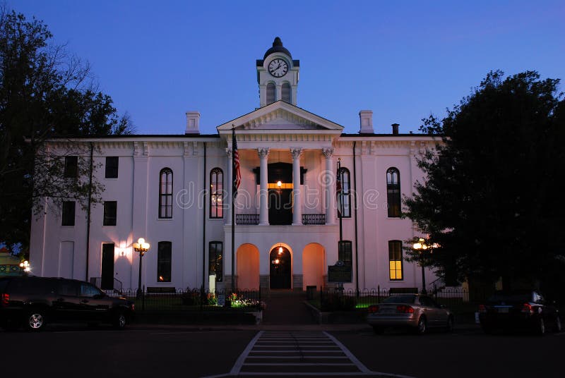 Lafayette County Courthouse in Oxford, Mississippi Stock Image Image