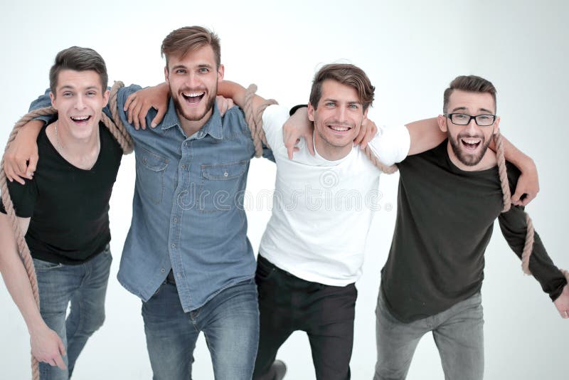 Lag av betrodda vänner Begreppet av kamratskap royaltyfri fotografi Lag av betrodda vänner Begreppet av kamratskap royaltyfri fotografi