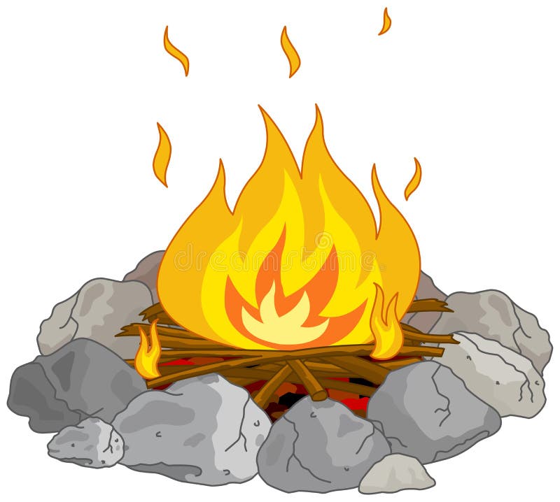 lagerfeuer vektor abbildung lagerfeuer vektor abbildung