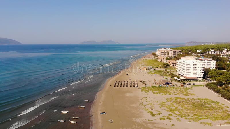 Lagerstrand albania vlore gammal strandlinje