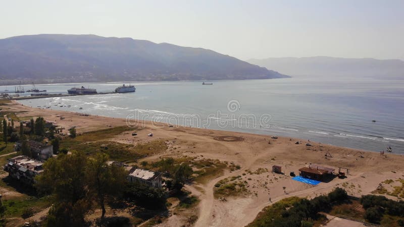 Lagerstrand albania vlore gammal strandlinje