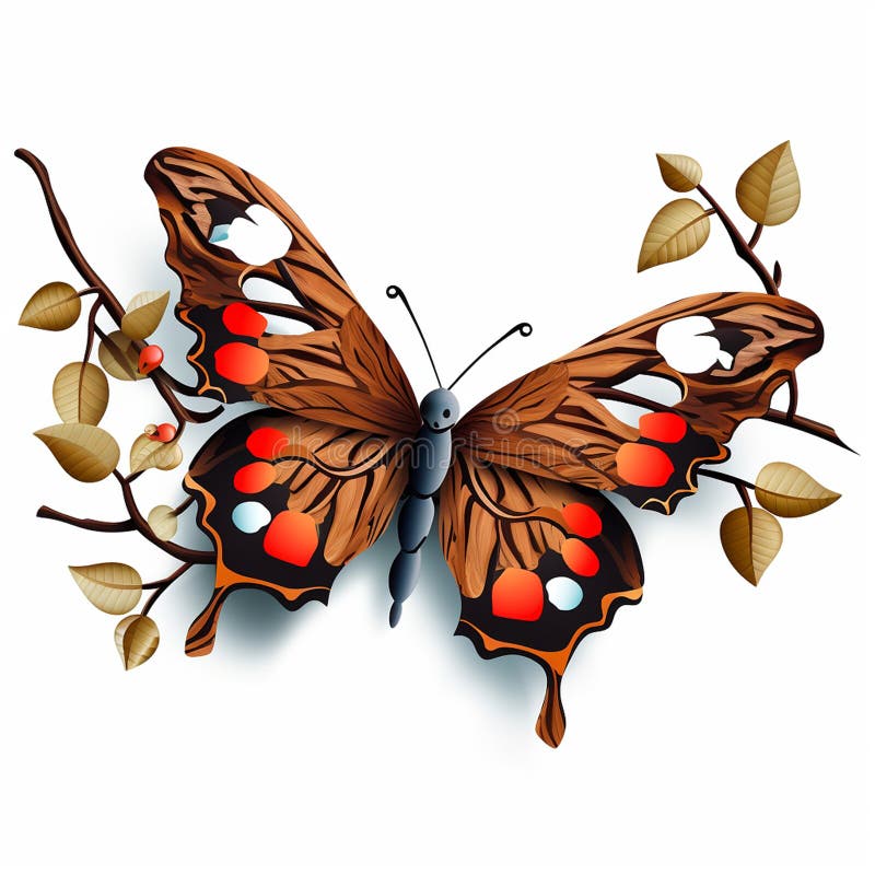 Laghetto di farfalla illustrazione vettoriale