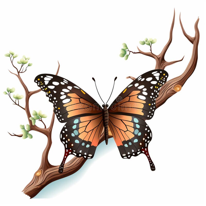 Laghetto di farfalla royalty illustrazione gratis