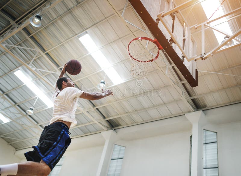 Lagledareidrottsman nenBasketball Bounce Sport begrepp royaltyfria foton