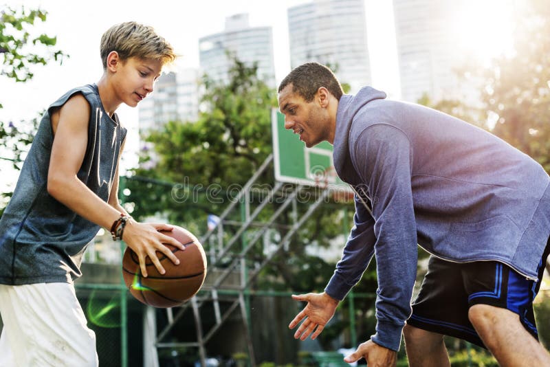 Lagledareidrottsman nenBasketball Bounce Sport begrepp arkivfoto