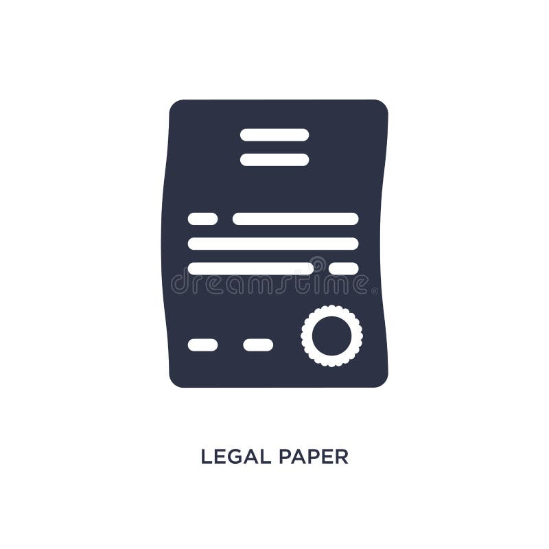 laglig pappers- symbol på vit bakgrund Enkel beståndsdelillustration från lag- och rättvisabegrepp vektor illustrationer laglig pappers- symbol på vit bakgrund Enkel beståndsdelillustration från lag- och rättvisabegrepp vektor illustrationer