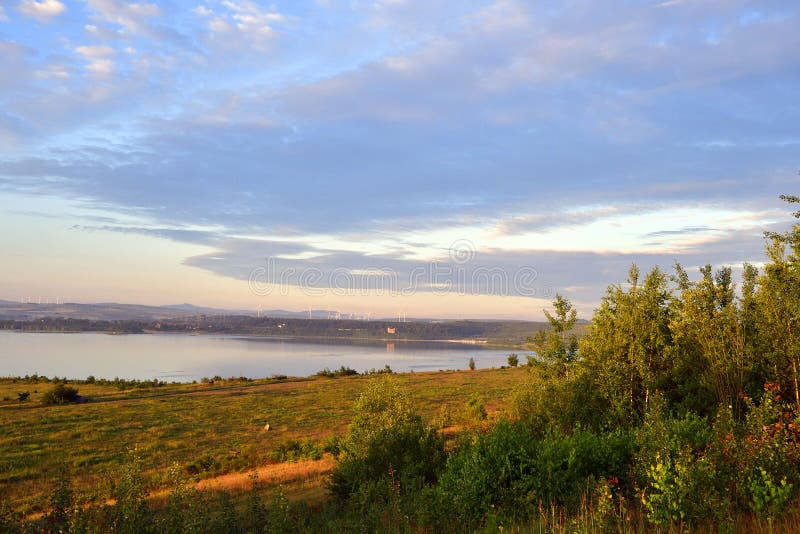 Lago Berzdorf fotografie stock libere da diritti