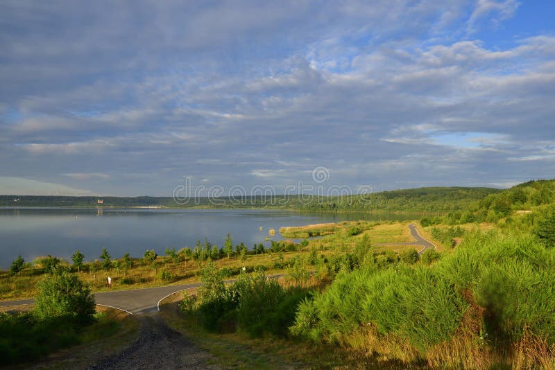 Lago Berzdorf fotografia stock
