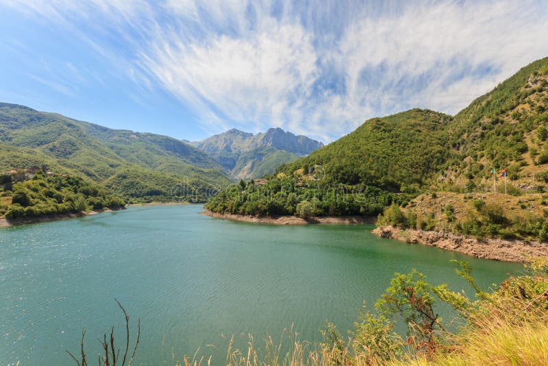 Lago di Vagli image stock Lago di Vagli image stock