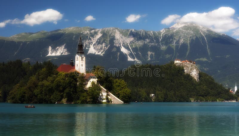 Lago en sangrado, Eslovenia, Europa imagen de archivo libre de regalías Lago en sangrado, Eslovenia, Europa imagen de archivo libre de regalías