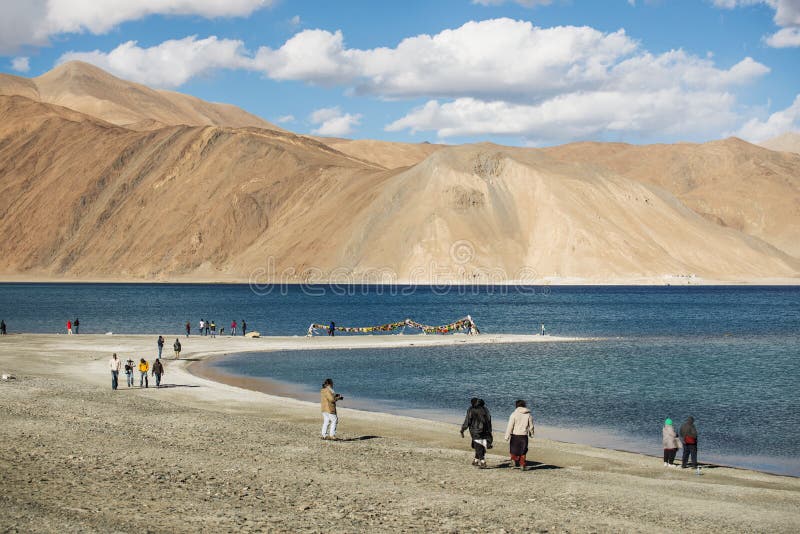 Lago Ladakh, India Pangong immagine stock libera da diritti Lago Ladakh, India Pangong immagine stock libera da diritti