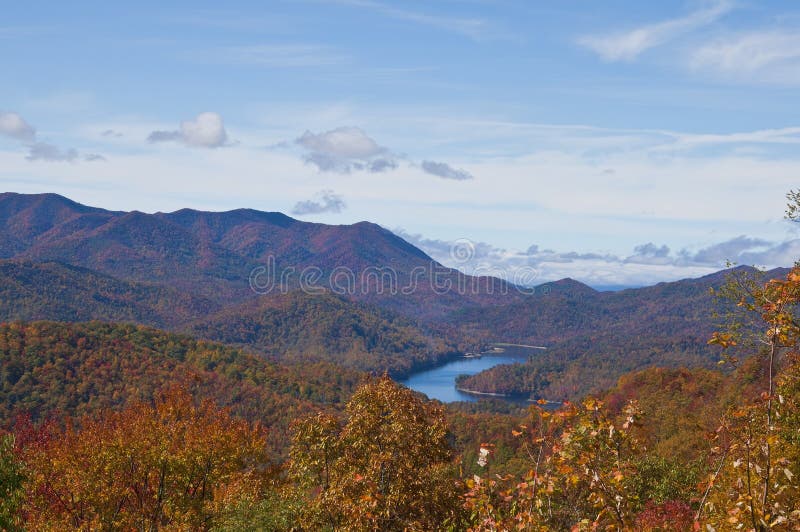 Lago Nantahala fotografia de stock Lago Nantahala fotografia de stock