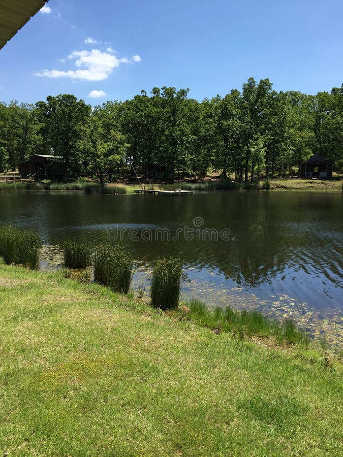 Lago Paul sul Texas orientale fotografia stock Lago Paul sul Texas orientale fotografia stock
