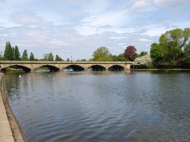 Lago serpentino, Londres fotos de stock