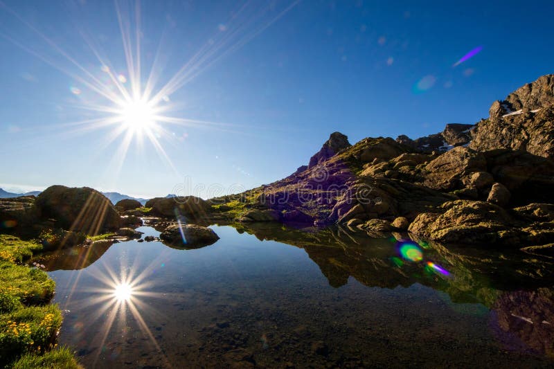 Lago sunny immagini stock libere da diritti