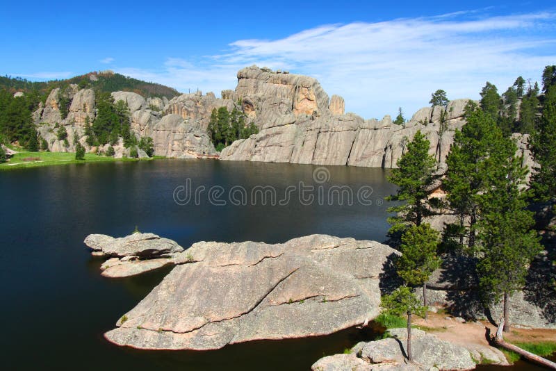 Lago Sylvan - il Dakota del Sud fotografie stock Lago Sylvan - il Dakota del Sud fotografie stock