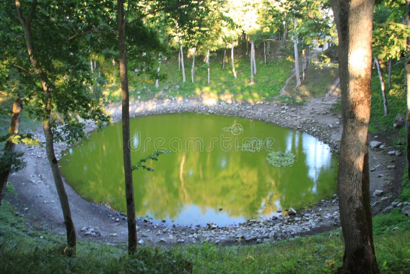 Lago verde fotografia stock Lago verde fotografia stock