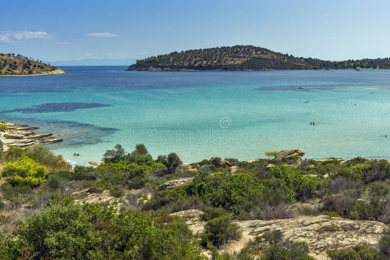 Orient Bay St. Martin stock image. Image of sand, collectivity - 17931503