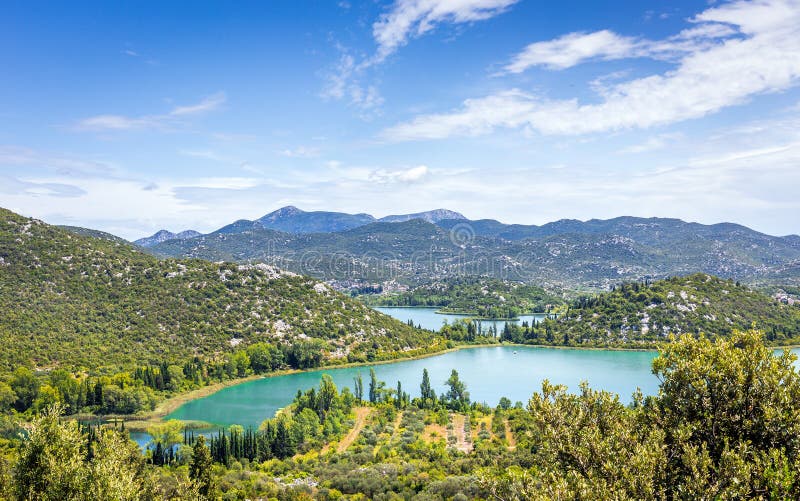 Lagos Bacina na Cro?cia imagem de stock Lagos Bacina na Cro?cia imagem de stock