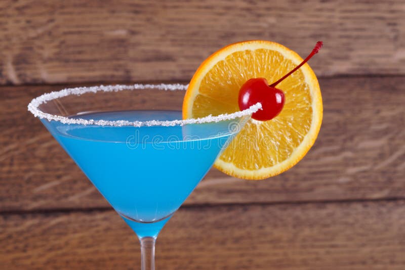 Laguna Azul Margarita Cocktail Foto de archivo Imagen de dulce