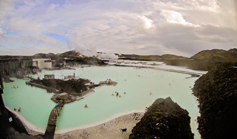 Lagune de bleu de l'Islande image stock Lagune de bleu de l'Islande image stock