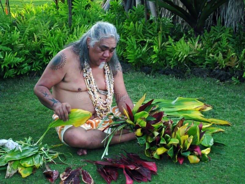 Lahaina velho Laua - homem havaiano