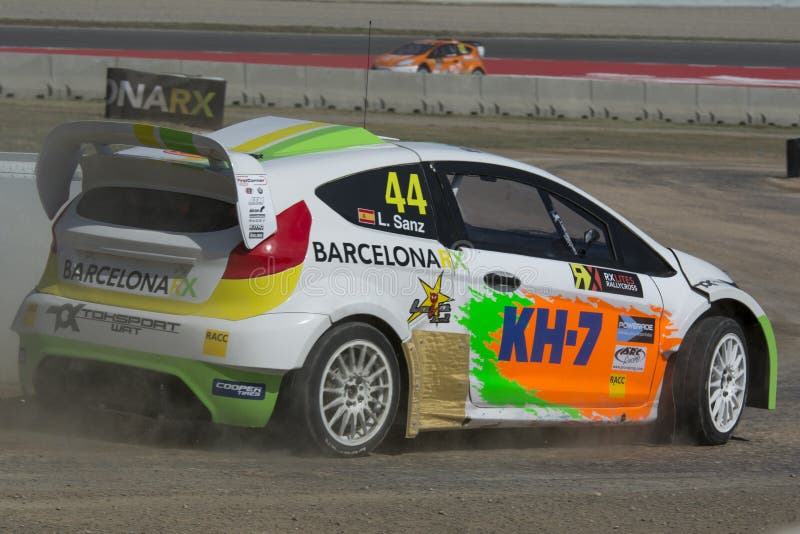 Laia SANZ WRT DI TOKSPORT Barcellona FIA World Rallycross Championship fotografia stock Laia SANZ WRT DI TOKSPORT Barcellona FIA World Rallycross Championship fotografia stock