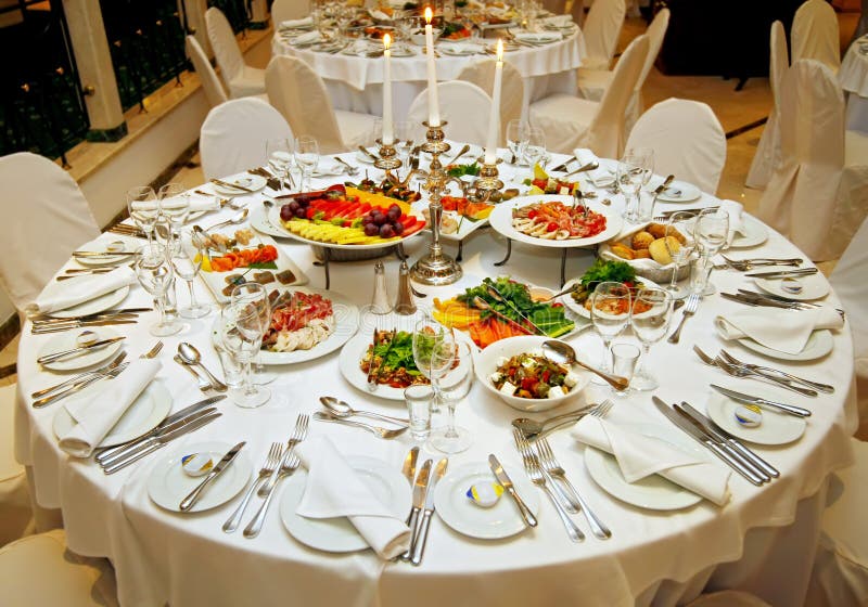 Laid table stock image. Image of dinner, table, white 37232957