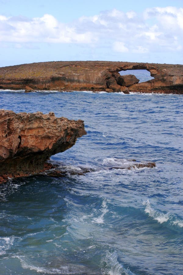 Laie Point, Hawaii stock image. Image of view, skies, island 228493