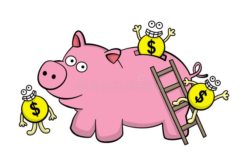 Économisons illustration libre de droits