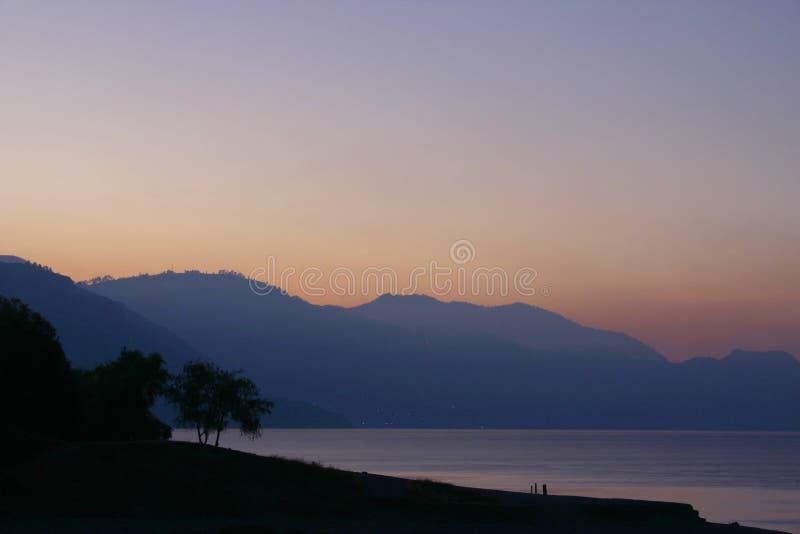 Lake atitlan early morning