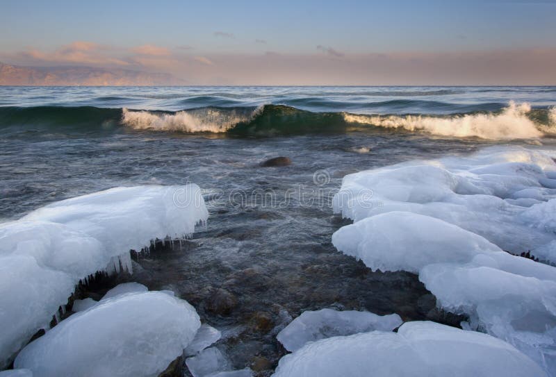 Lake Baikal in winter stock photo. Image of frozen, outdoors - 10993560